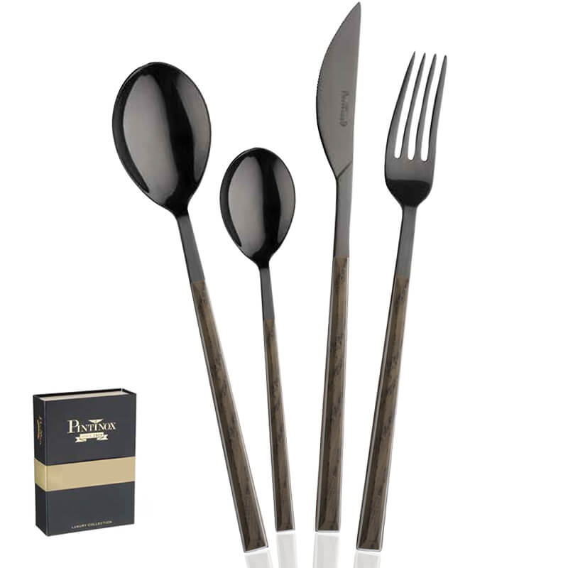 Pintinox Sushi Anniversary Besteckset aus Edelstahl Abs - Set mit 24 Stück