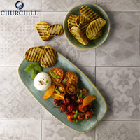 29 9X15 3 Cm Churchill Stonecast Plato Bandeja Rectangular De Porcelana Esmaltada