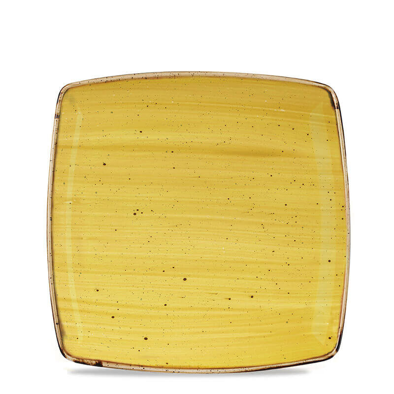26 8X26 8 Cm Churchill Stonecast flat square plate in vitrified porcelain