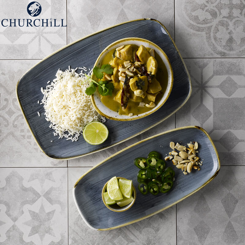 29 9X15 3 Cm Churchill Stonecast Plato Bandeja Rectangular De Porcelana Esmaltada
