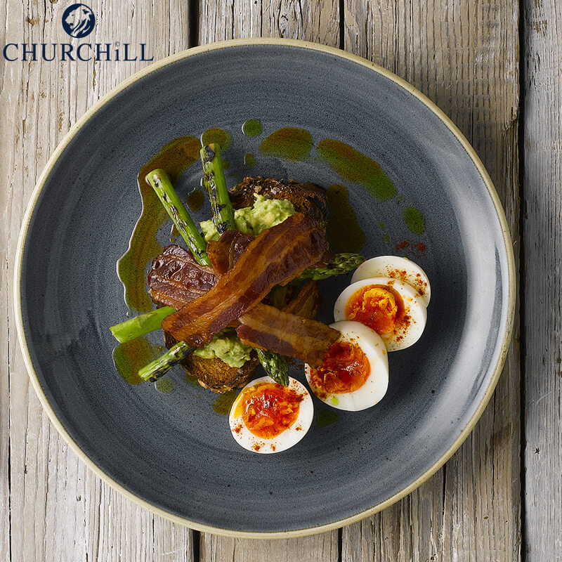 26 Cm Churchill Stonecast flat round plate in vitrified porcelain