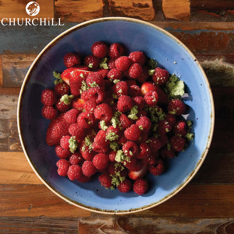 31 Cm Churchill Stonecast deep round plate in vitrified porcelain