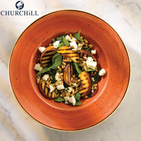 24 Cm Churchill Stonecast round pasta plate in vitrified porcelain