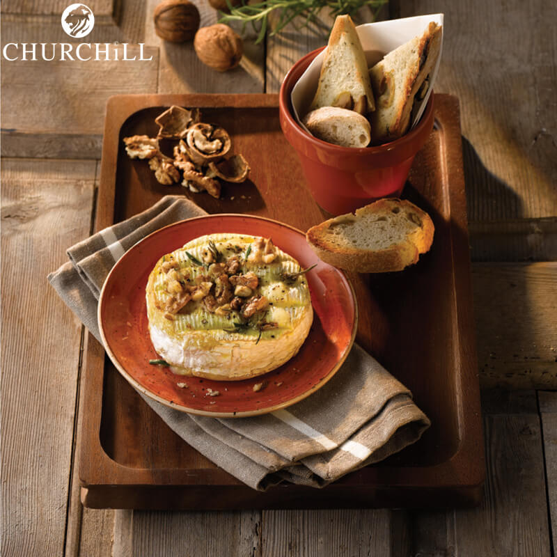 26 Cm Churchill Stonecast flat round plate in vitrified porcelain