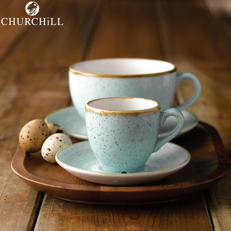 10 Cl Churchill Stonecast taza espresso de porcelana