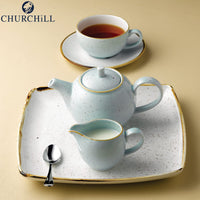 22 7 Cl Churchill Stonecast cappuccinokop van porselein