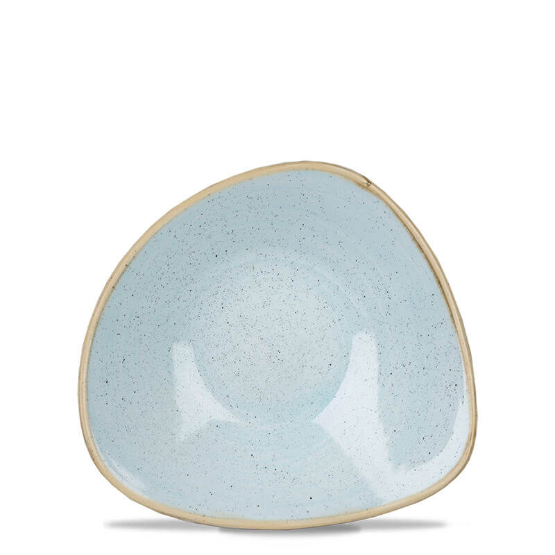 18 5X18 5 Cm Churchill Stonecast deep triangular plate in vitrified porcelain