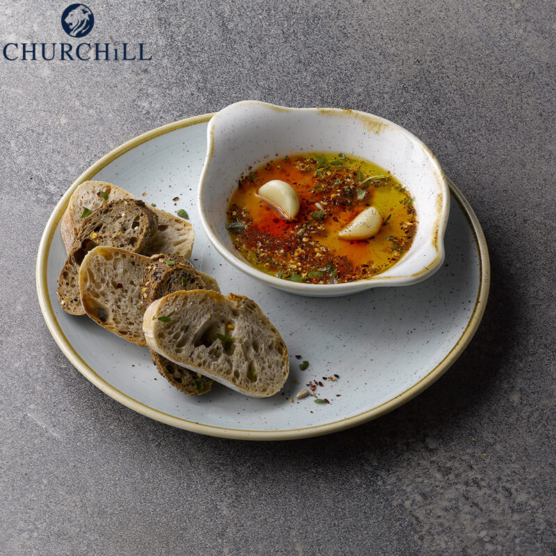21 7 Cm Churchill Stonecast runder Obst-Dessertteller aus glasiertem Porzellan