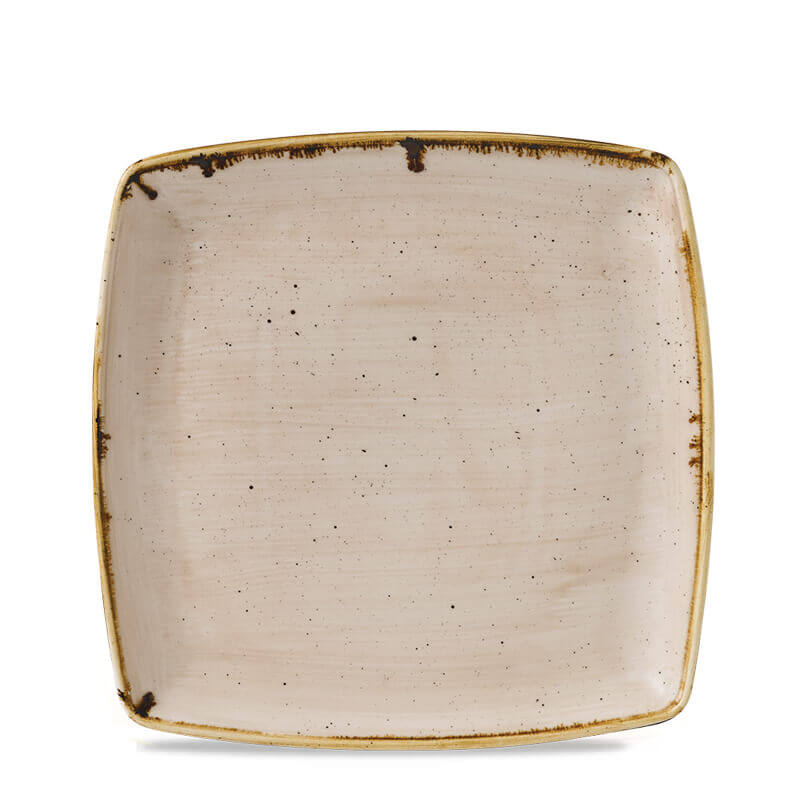 26 8X26 8 Cm Churchill Stonecast flat square plate in vitrified porcelain