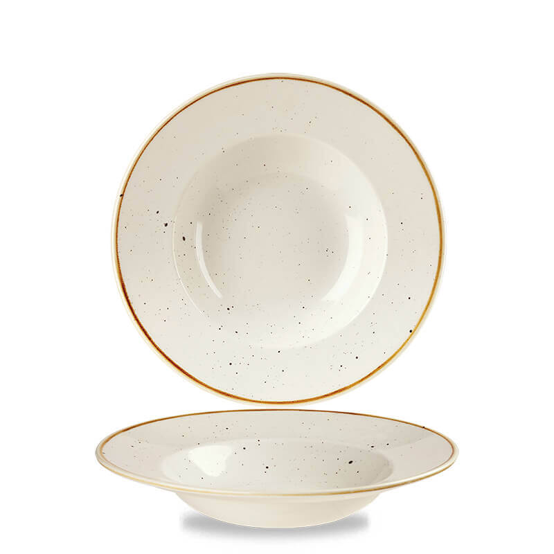 28 Cm Churchill Stonecast assiette à pâtes ronde en porcelaine vitrifiée