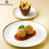 26 Cm Churchill Stonecast flat round plate in vitrified porcelain