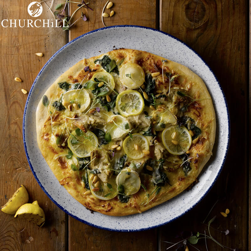 26 Cm Churchill Stonecast flat round plate in vitrified porcelain