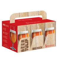 Vaso de vidrio transparente con diseño Tulip, producto Spiegelau.
