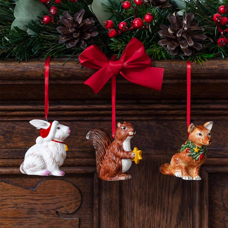 Villeroy And Boch Nostalgic Christmas Decoration In Porcelain Set 3 Pcs