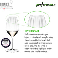 62 3 Cl Riedel Performance Copa de Vino Blanco Riesling en Vidrio - Set de 2 Piezas