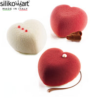 8 Silikomart Molds Mini Amorini Heart Mold in Silicone
