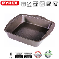 24X24 Cm Pyrex Asimetria Rundes Antihaft-Backblech