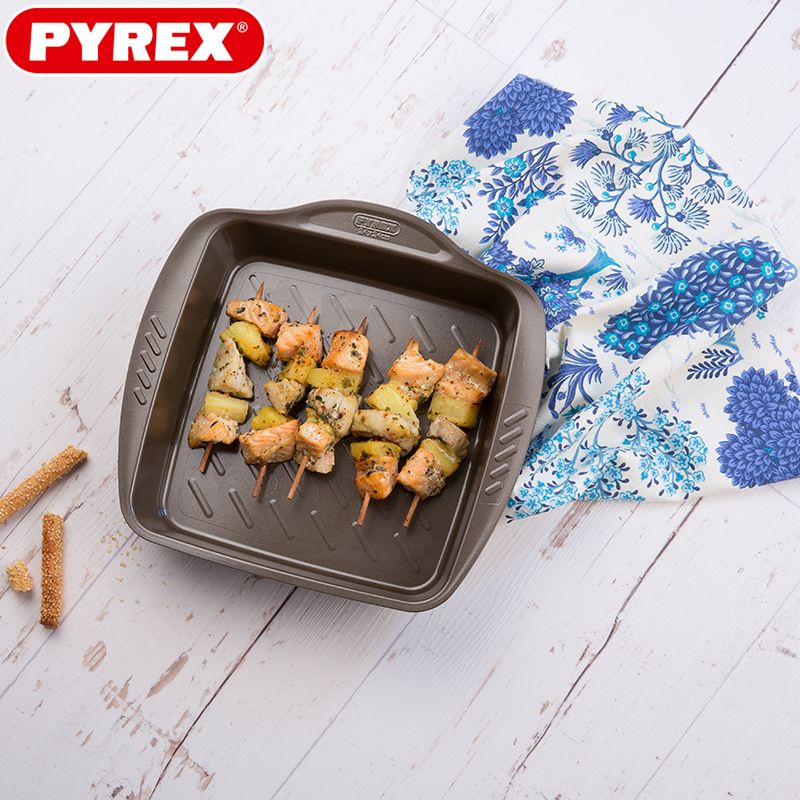 24X24 Cm Pyrex Asimetria Rundes Antihaft-Backblech
