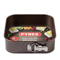 24X24 Cm Pyrex Asimetria Moule à gâteau carré amovible antiadhésif