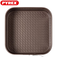 24X24 Cm Pyrex Asimetria Moule à gâteau carré amovible antiadhésif