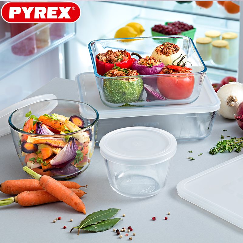 Pyrex Cook And Freeze rechthoekige voedselcontainer in borosilicaatglas