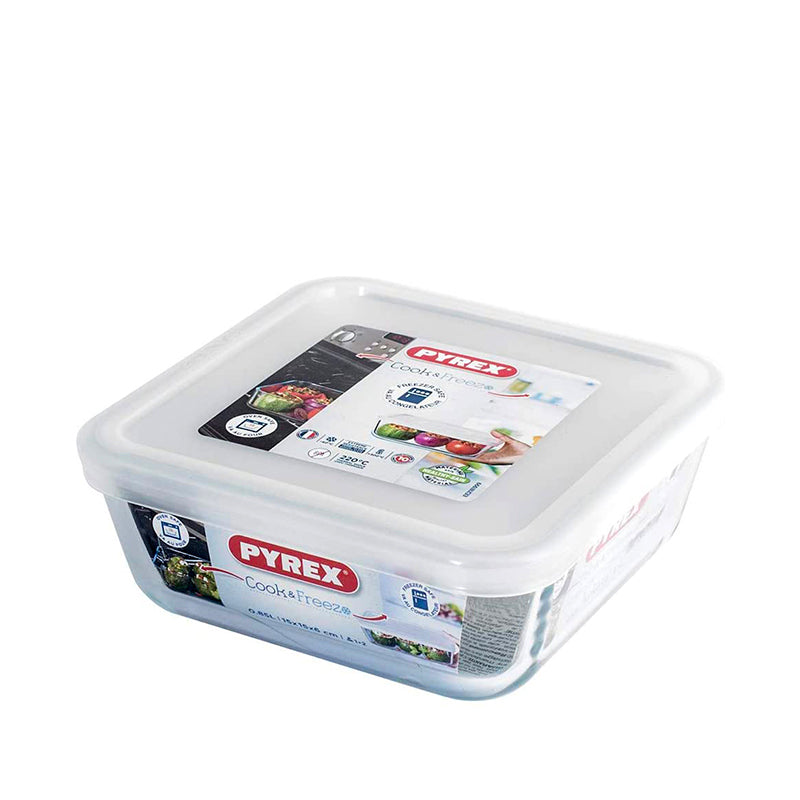Pyrex Cook And Freeze Contenitore Per Alimentiquadrato In Vetro Borosilicato