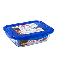 Pyrex Cook And Go luftdichter rechteckiger Lebensmittelbehälter aus Borosilikatglas