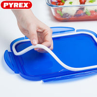 Pyrex Cook And Go luftdichter rechteckiger Lebensmittelbehälter aus Borosilikatglas