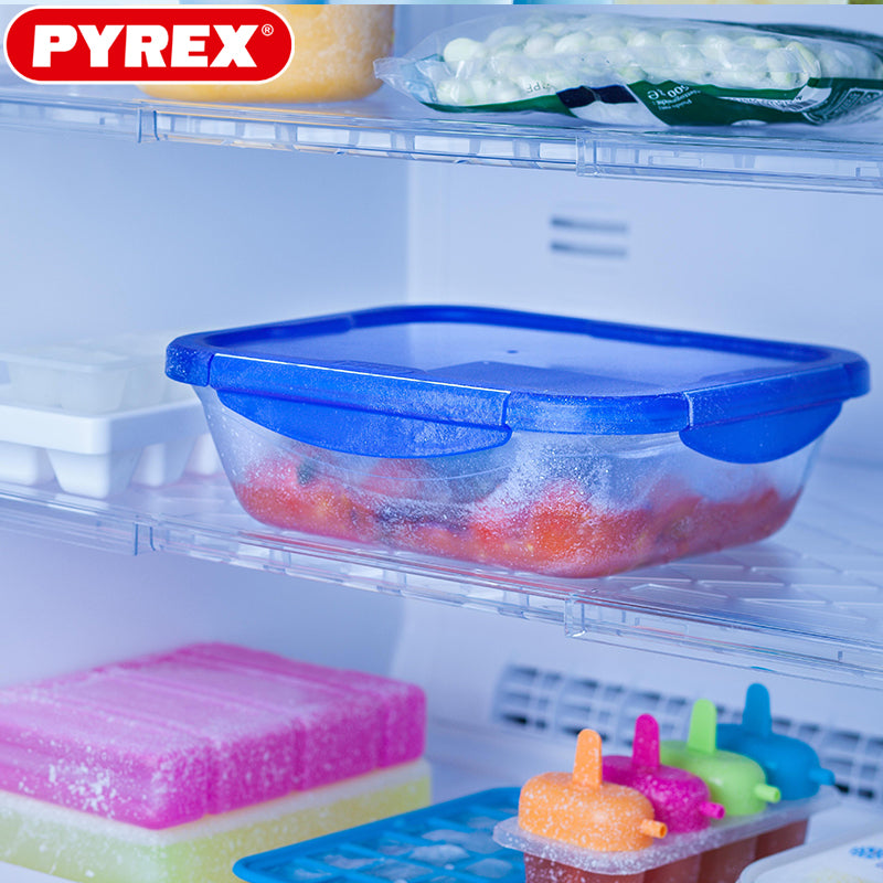 Pyrex Cook And Go luftdichter rechteckiger Lebensmittelbehälter aus Borosilikatglas