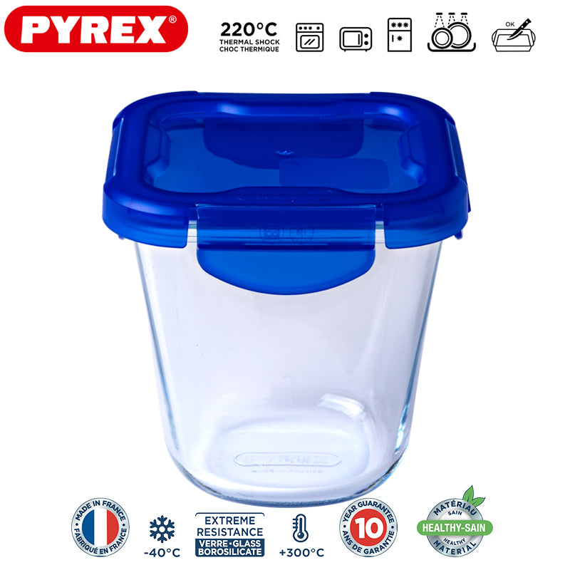 Pyrex Cook And Go recipiente hermético redondo para alimentos de vidrio borosilicato