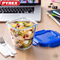 Pyrex Cook And Go recipiente hermético redondo para alimentos de vidrio borosilicato