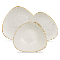 Churchill Stonecast triangular vitrified porcelain dinnerware set - set of 12 pieces