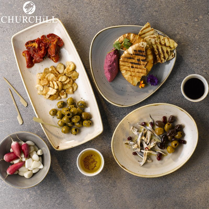 29 5X15 Cm Churchill Stonecast plato bandeja rectangular en porcelana vitrificada