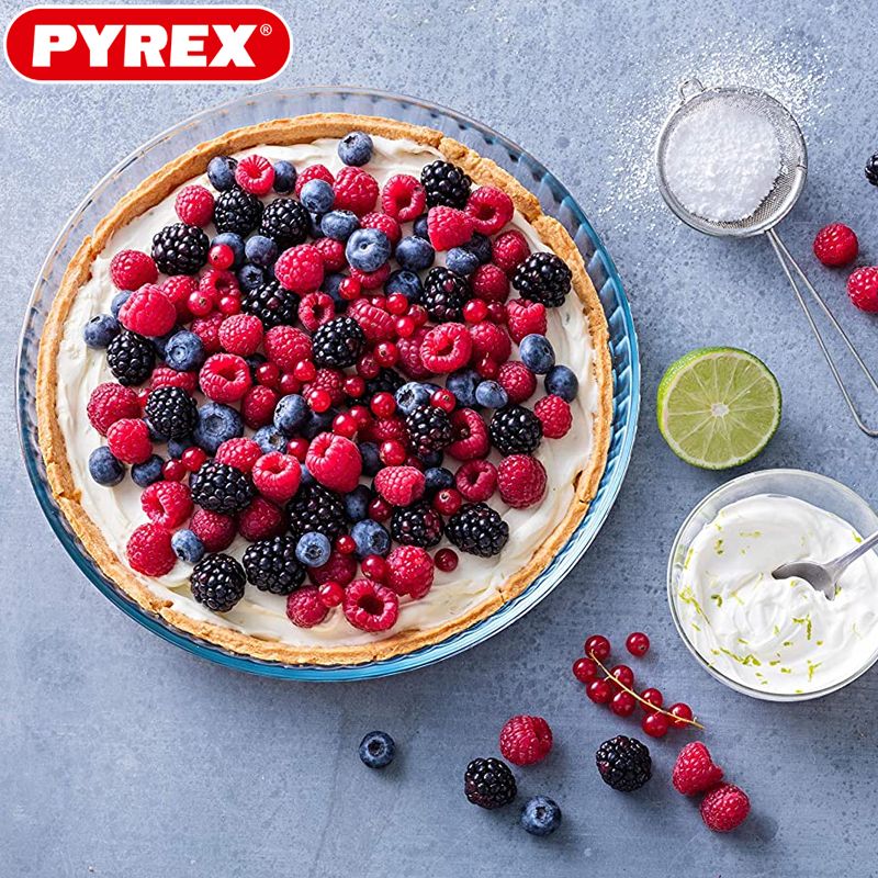 27 Cm Pyrex Bake And Enjoy Molde Tarta Redondo En Vidrio Borosilicato