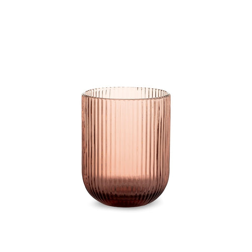 28 cl - H&H Peony Water Glass in Glass - Set of 6 Pcs