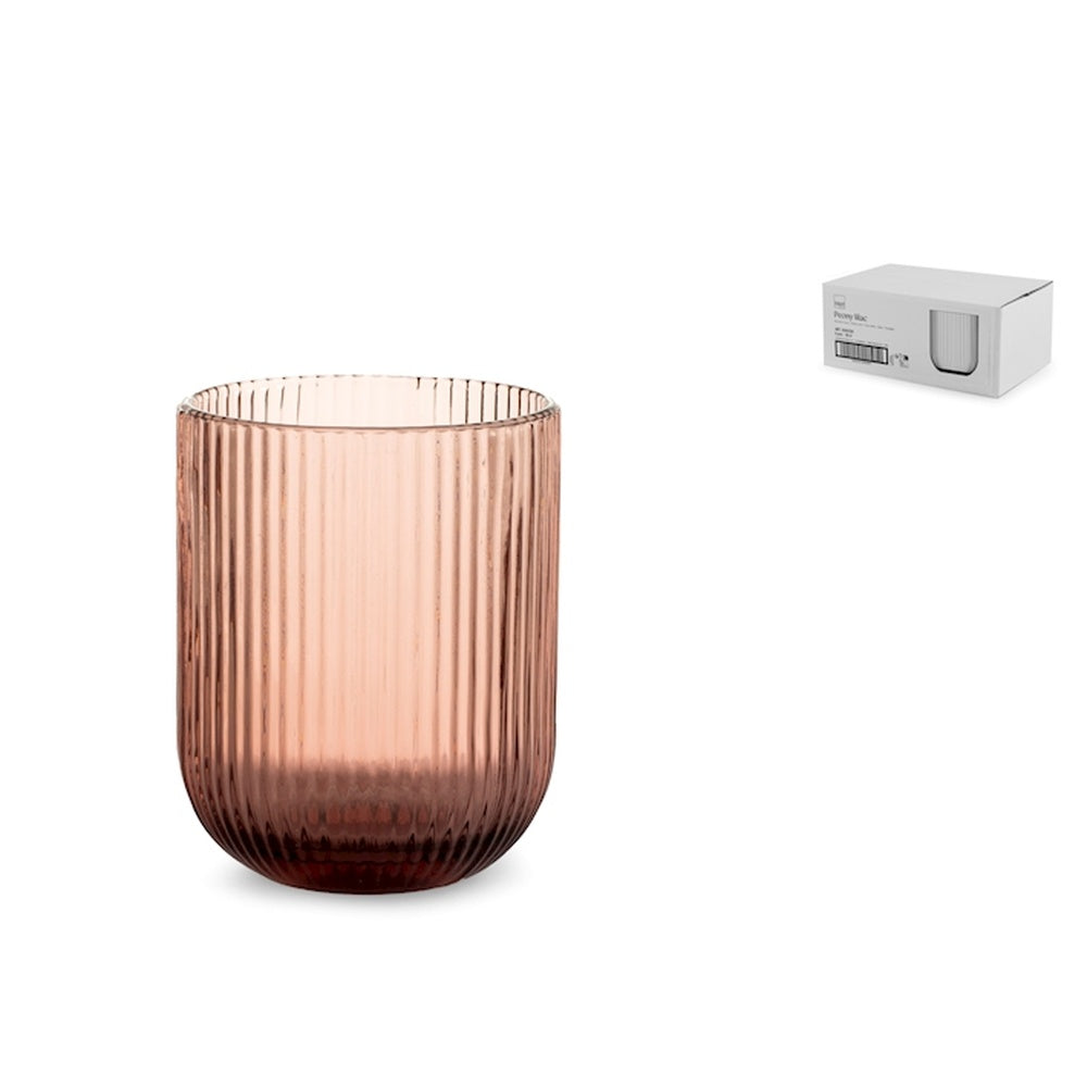 28 cl - H&H Peony Waterglas van glas - Set van 6 st
