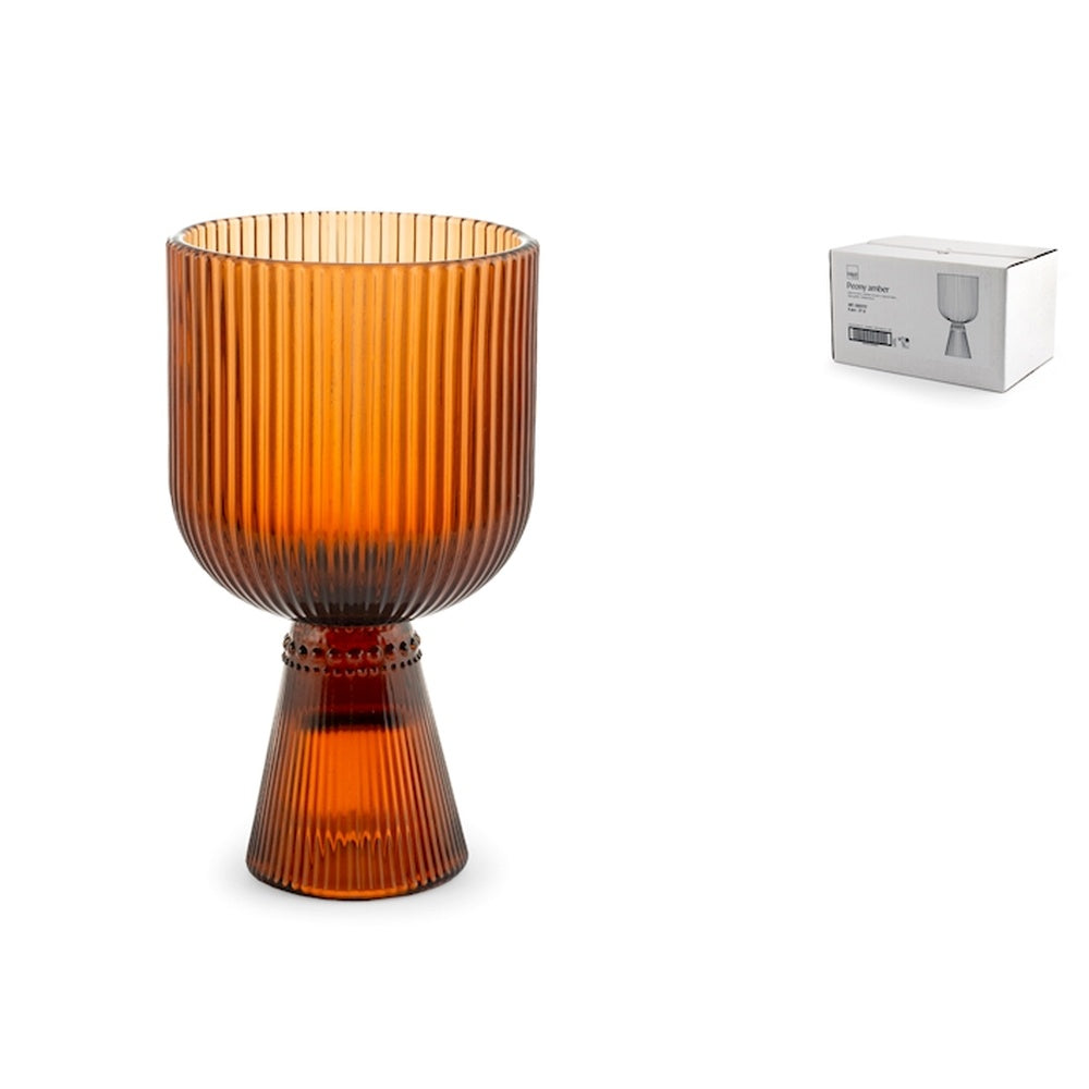 27 cl - H&H Peony Verre multiusage en verre - Set de 6 pz