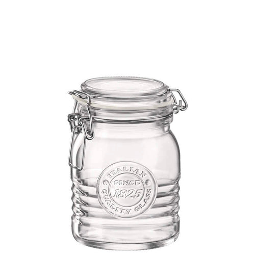 50 Cl Bormioli Rocco Officina 1825 Luchtdichte Glazen Pot in Glas - Set van 6 Stuks
