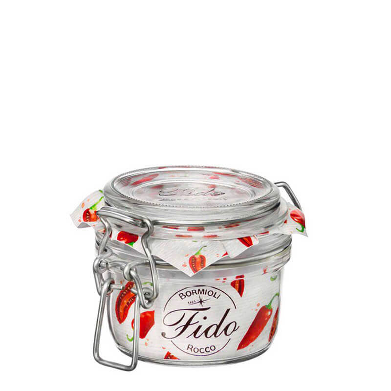 12 5 Cl Bormioli Rocco Fido Cylindrical Airtight Glass Jar