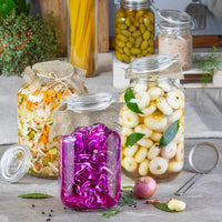 500 Cl Bormioli Rocco Fido Cylindrical Airtight Glass Jar in Glass