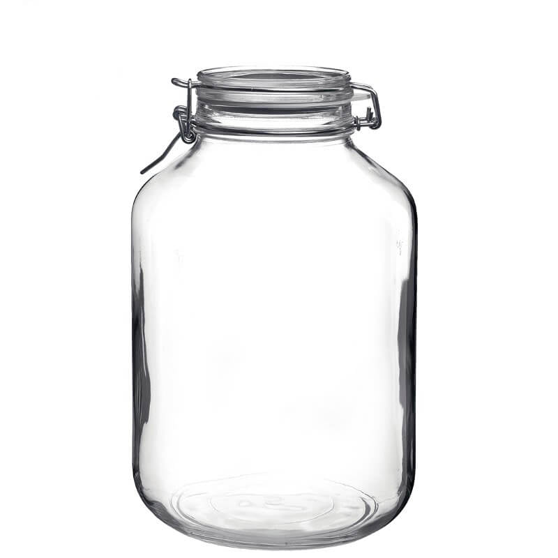 500 Cl Bormioli Rocco Fido Cylindrical Airtight Glass Jar in Glass