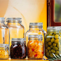 400 Cl Bormioli Rocco Fido Zylindrisches luftdichtes Glas aus Glas