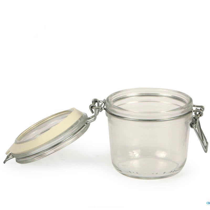 35 Cl Bormioli Rocco Fido Cylindrical Airtight Glass Jar in Glass