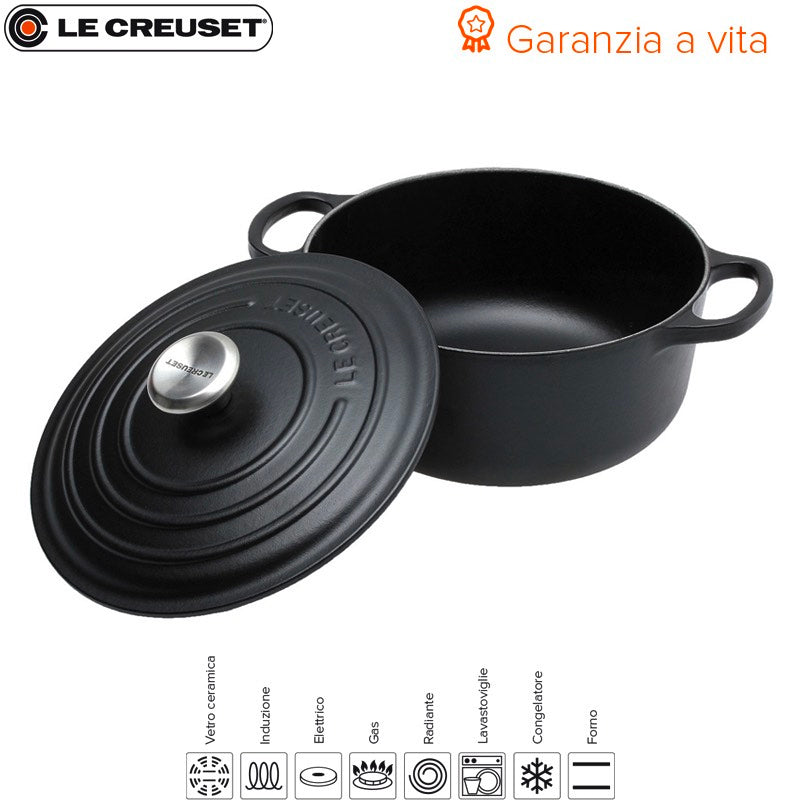 18 Cm Le Creuset Cocotte Evolution Casseruola Rotonda In Ghisa