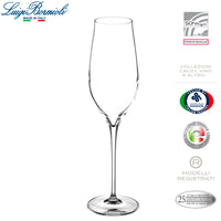 27 Cl Bormioli Luigi Vinea Flûte à champagne en verre Set de 6 pièces