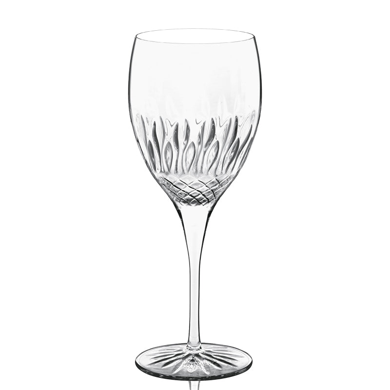 52 Cl Bormioli Luigi Diamante Red Wine Glass in Glass Set of 4 Pieces