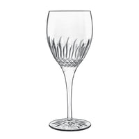 38 Cl Bormioli Luigi Diamante Copa de vino blanco Riesling de vidrio Set de 4 piezas