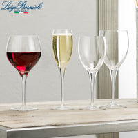52 Cl Bormioli Luigi Michelangelo Verre à vin rouge en verre Set de 4 pièces