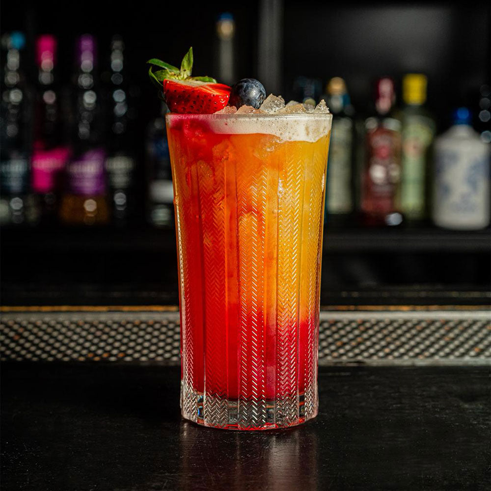 35.5 cl - Onis Mosaic Verre à cocktail Highball en verre Set de 6 pz
