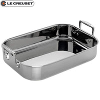 35X25 Cm Le Creuset Rechteckige Bratform aus Edelstahl